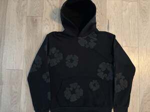Denim Tears Cotton Wreath Hoodie Black Size M